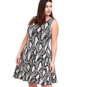 TORRID KNIT Knit Sweater Dress Snake Print